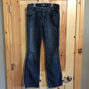 7 For All Mankind Women's Dark Blue Bootcut Jeans
